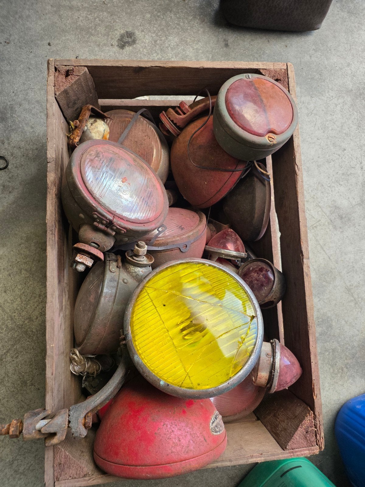 oldtimer verlichting., Ophalen