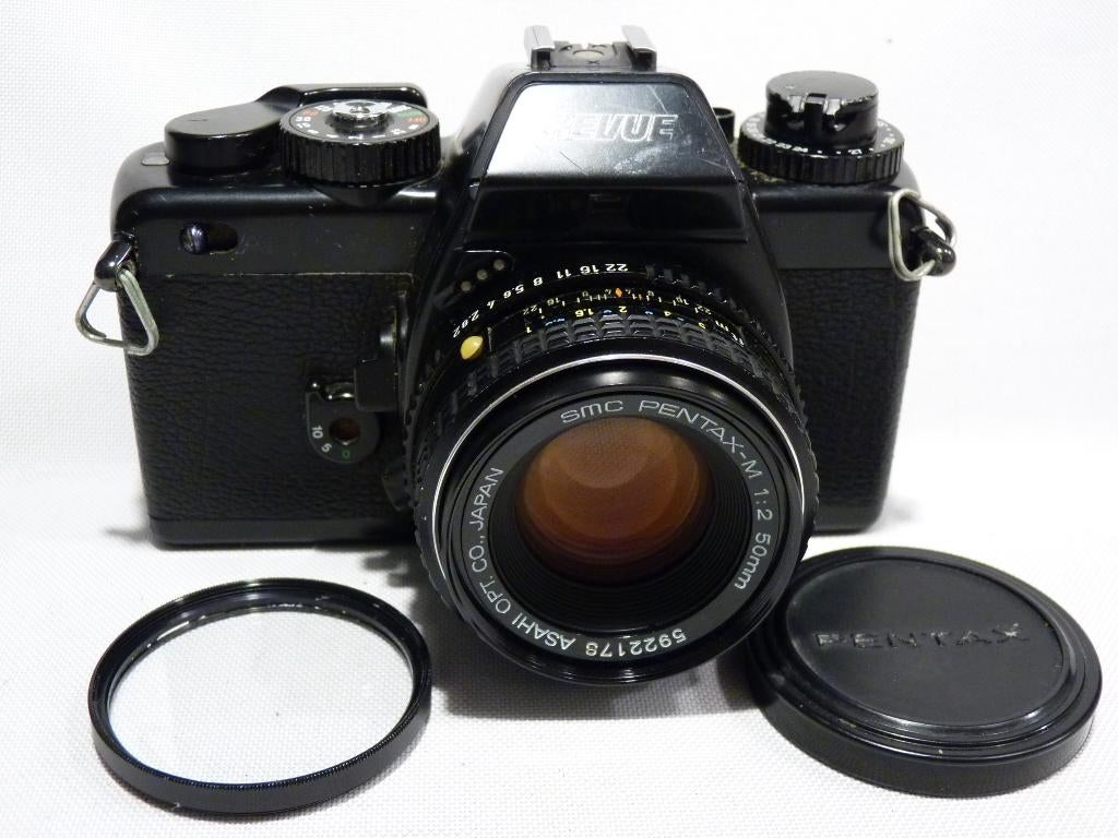 Foto-Quelle :Revueflex AC 3s, Pentax-M 2.0/50mm, PK-vatting, Audio, Tv en Foto, Fotocamera's Analoog, Ophalen of Verzenden, Gebruikt