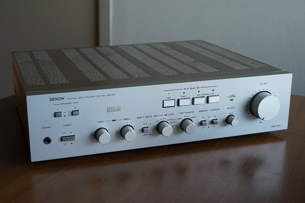 Denon PMA-540 audiofiele vintage versterker, Ophalen, Gebruikt, Denon, 60 tot 120 watt