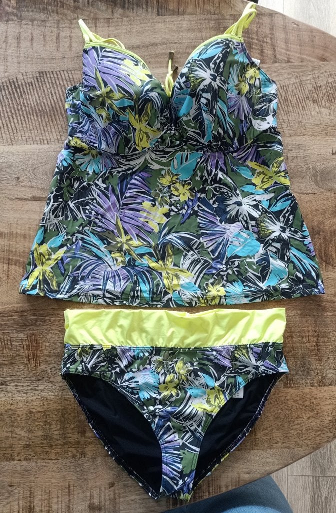 Prima donna tankini 80 E broekje 38 Nieuw geel groen 80E, Kleding | Dames, Geel, Nieuw, Ophalen of Verzenden, Bikini