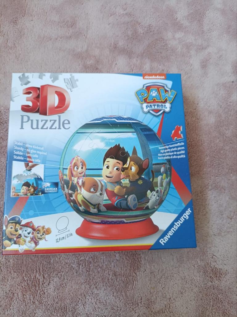 3D Paw Patrol puzzel Ravensburger, Ophalen of Verzenden, Meer dan 50 stukjes, Zo goed als nieuw, 6 jaar of ouder