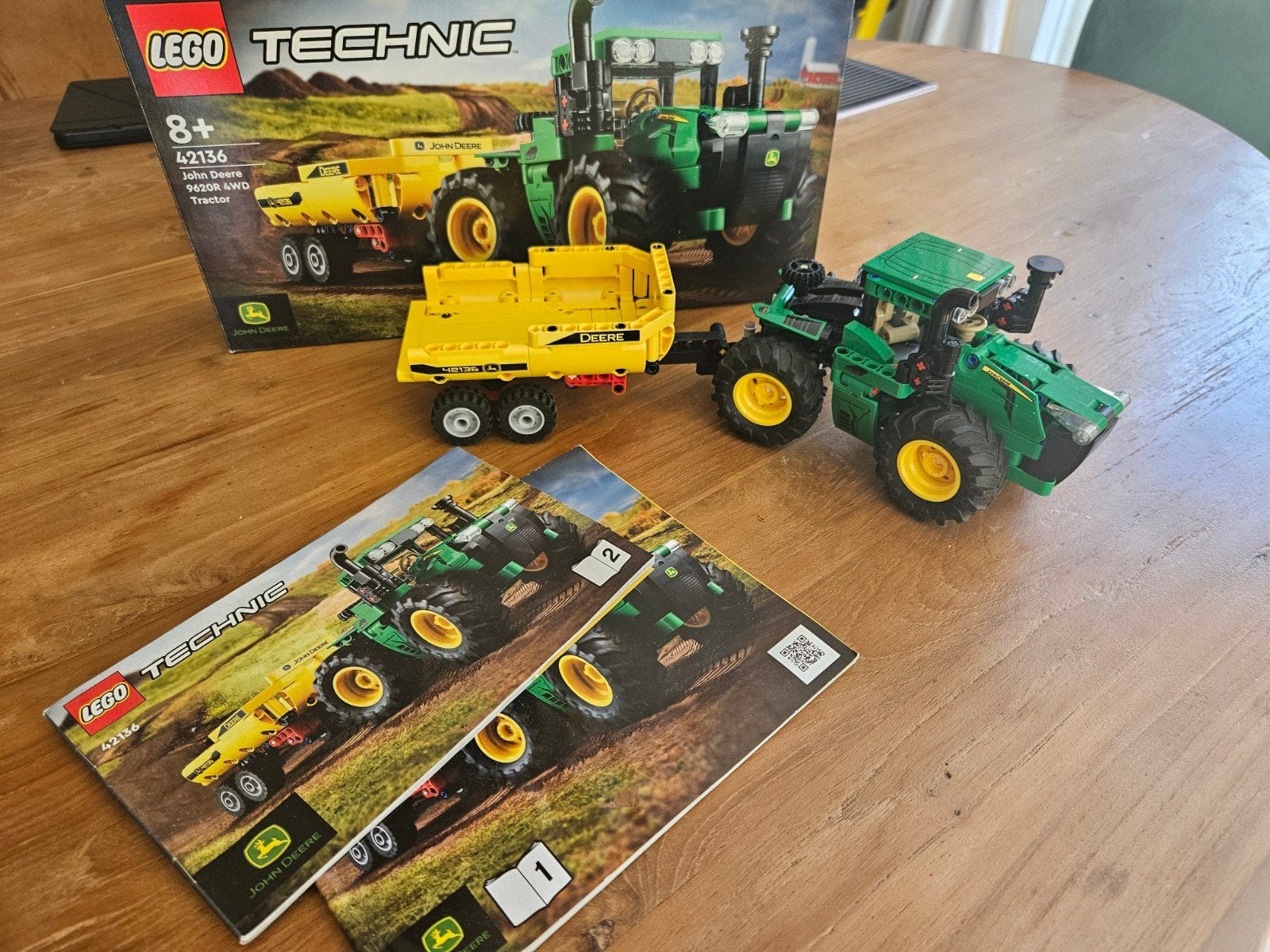 lego technic 42136 John Deere Tractor, Lego, Ophalen of Verzenden, Zo goed als nieuw, Complete set