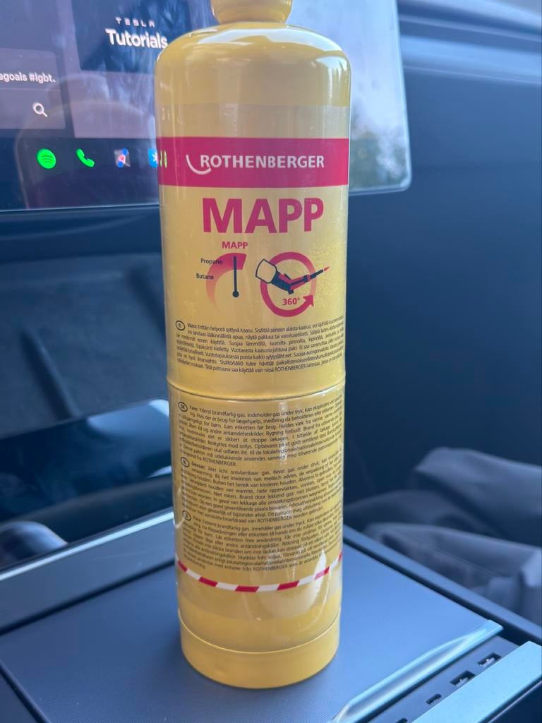 Rothenberger MAPP Gasfles - Propaan & Butaan Mengsel, Ophalen of Verzenden