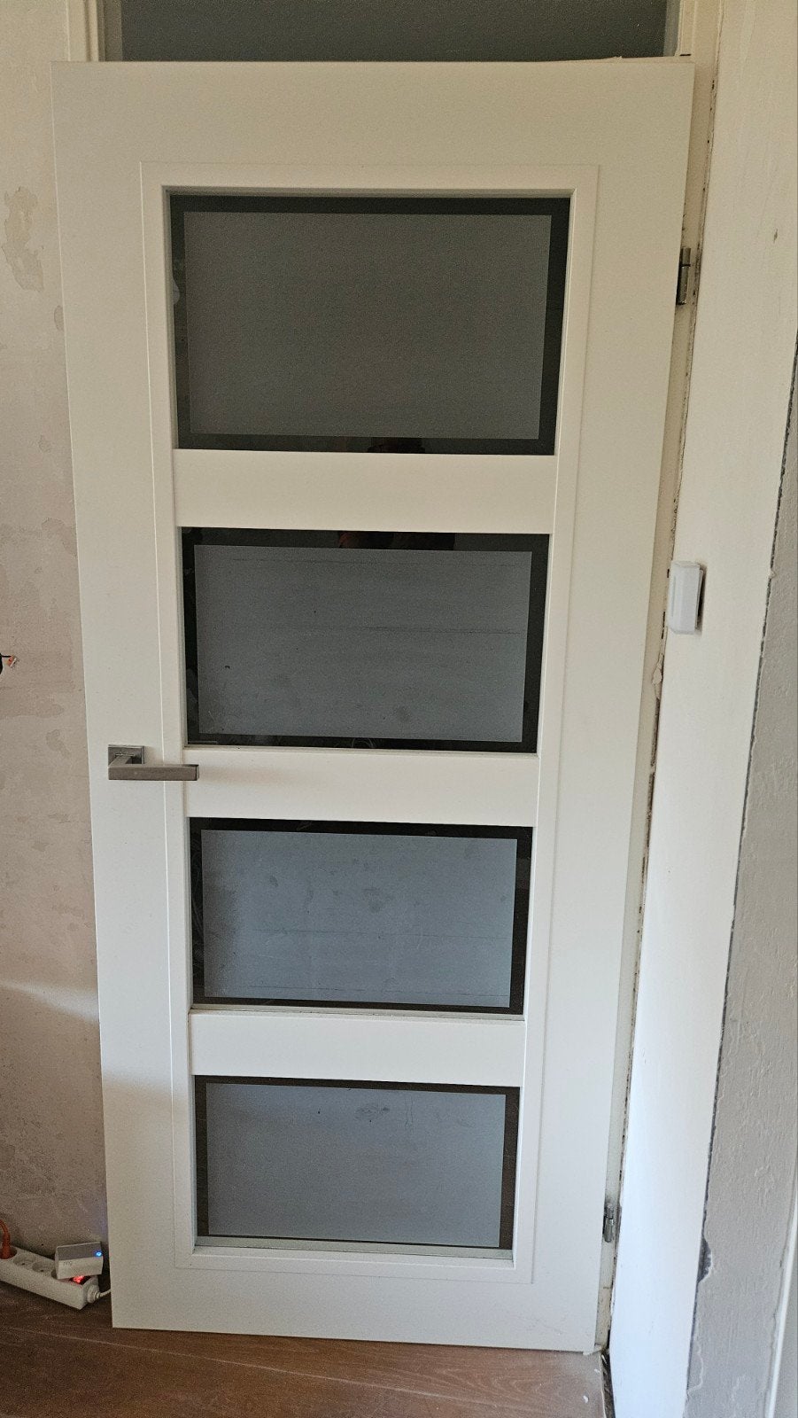 Opdekdeur rechtsdraaiend 201x83 cm, Doe-het-zelf en Verbouw, Deuren en Horren, Ophalen, Binnendeur, 200 tot 215 cm