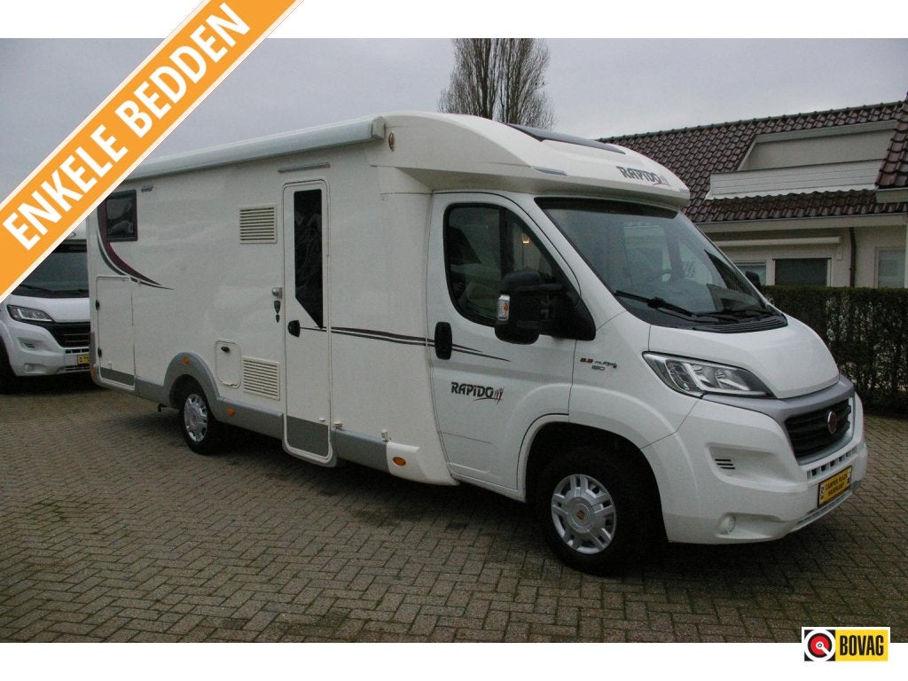Rapido Le Randonneur 666 F Enkele bedden, XXL Garage, Caravans en Kamperen, Campers, Ringverwarming, Fiat, Bedrijf, Rapido