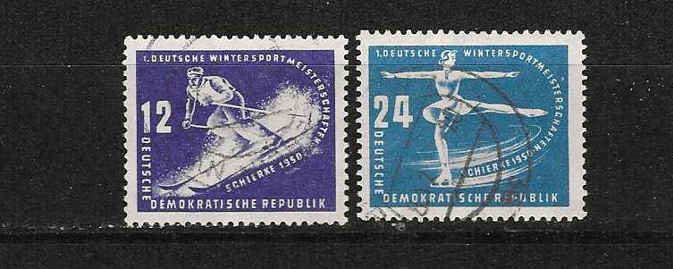 DDR 246-247, Ophalen of Verzenden, DDR, Gestempeld