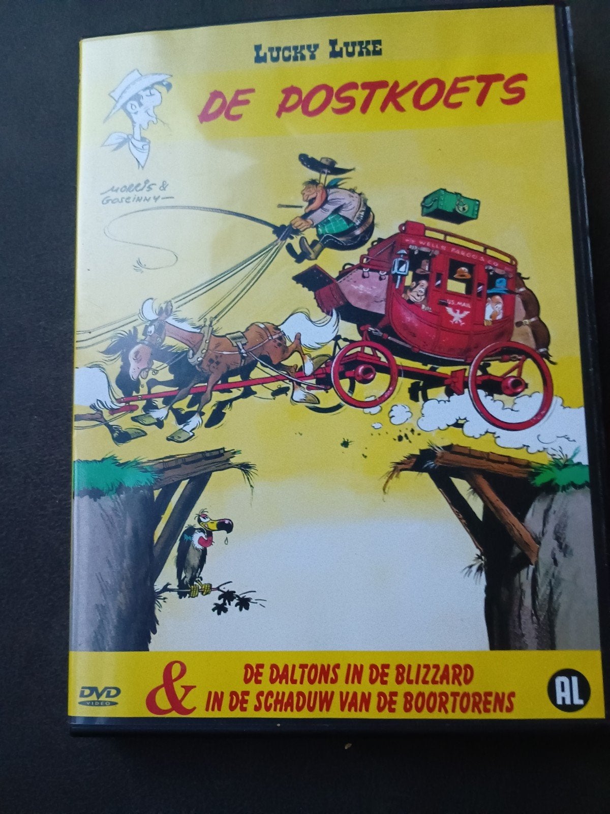 DVD Lucky Luke: De Postkoets (zgan), Alle leeftijden, Ophalen of Verzenden, Zo goed als nieuw, Nederlands