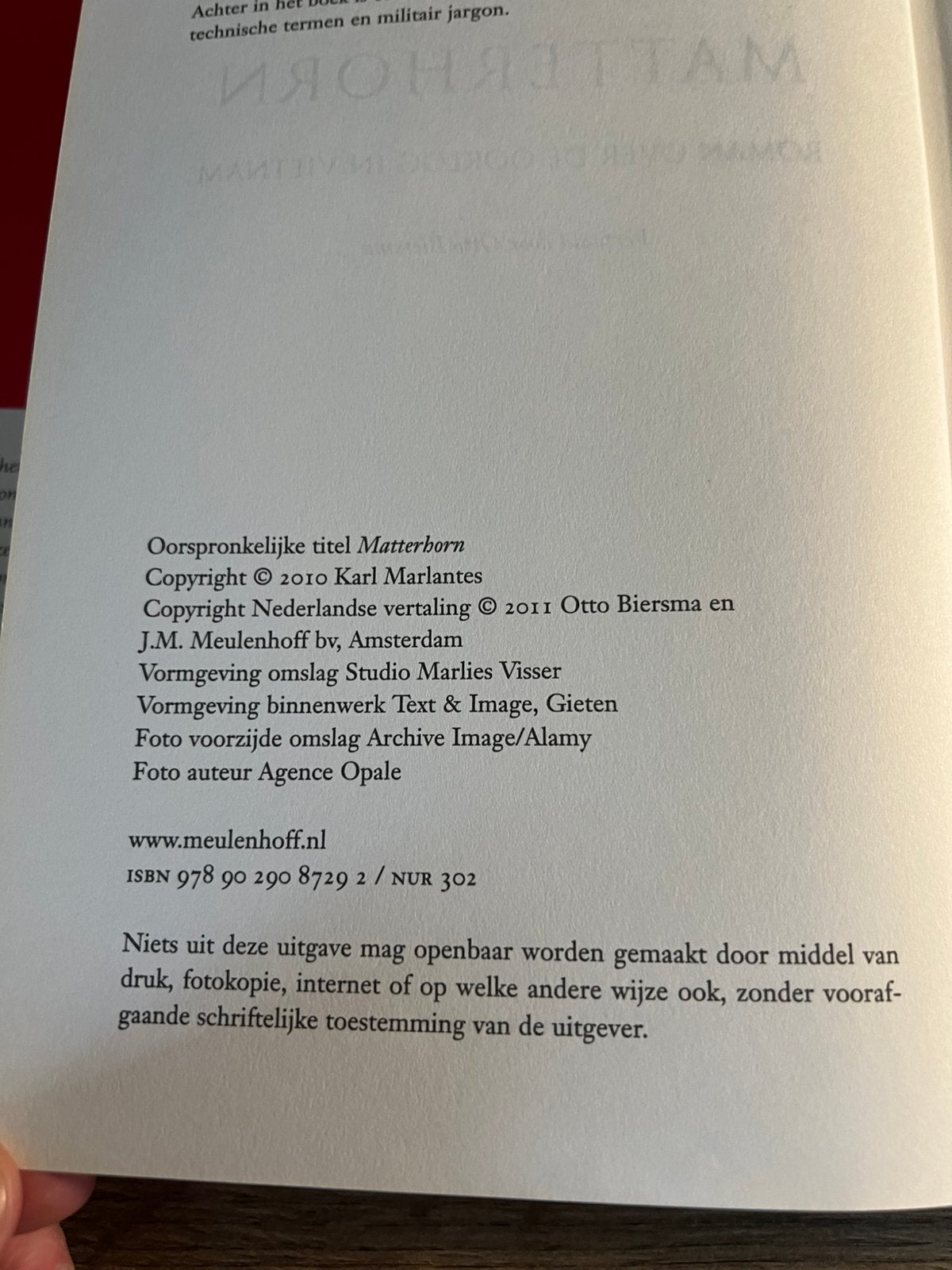 Matterhorn – Karl Marlantes | roman over Vietnam, gebonden, Gelezen, Ophalen of Verzenden, 1945 tot heden, Karl Marlantes