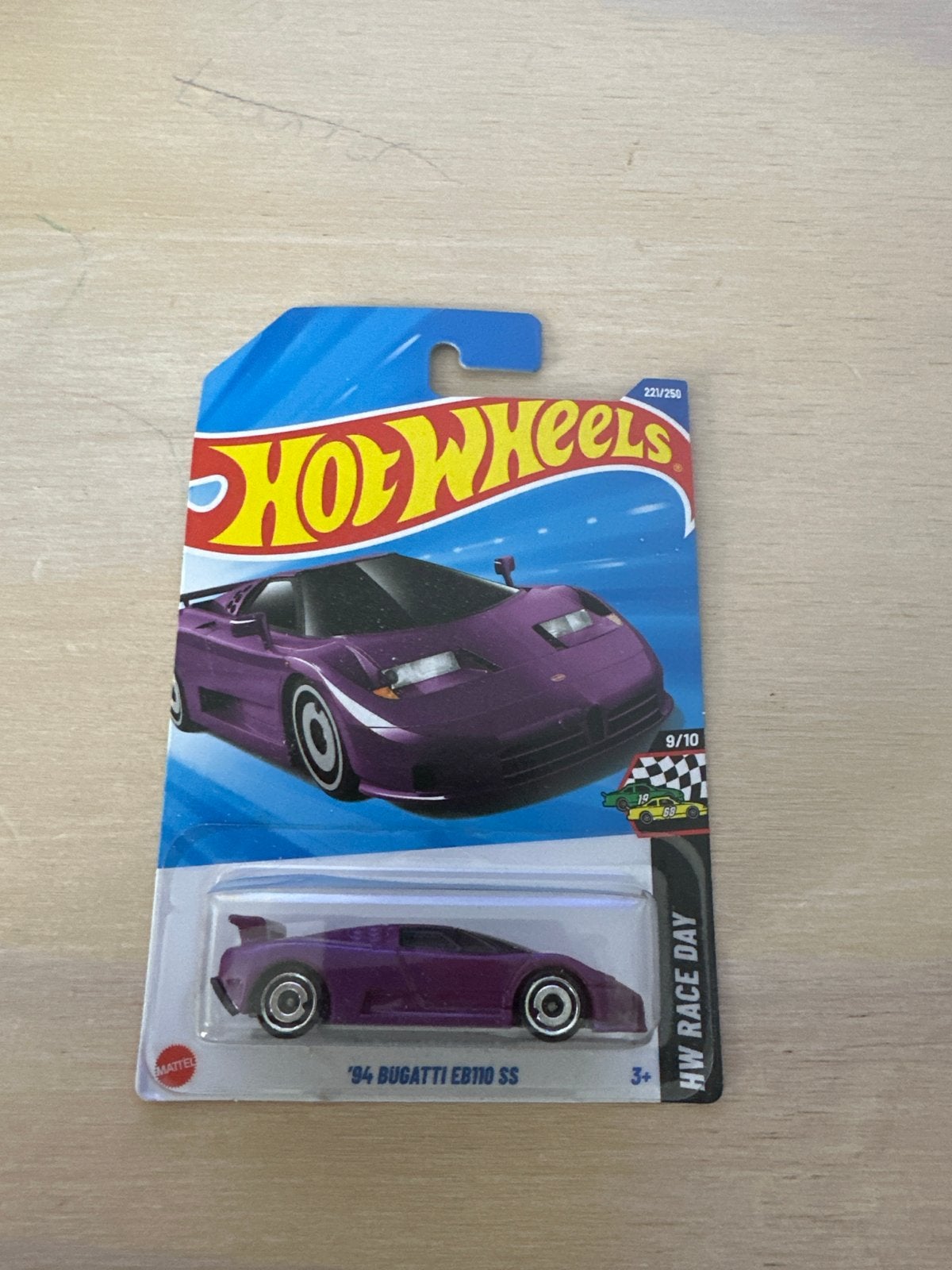 Hot Wheels '94 Bugatti EB110 SS - Paars, Ophalen of Verzenden, Nieuw