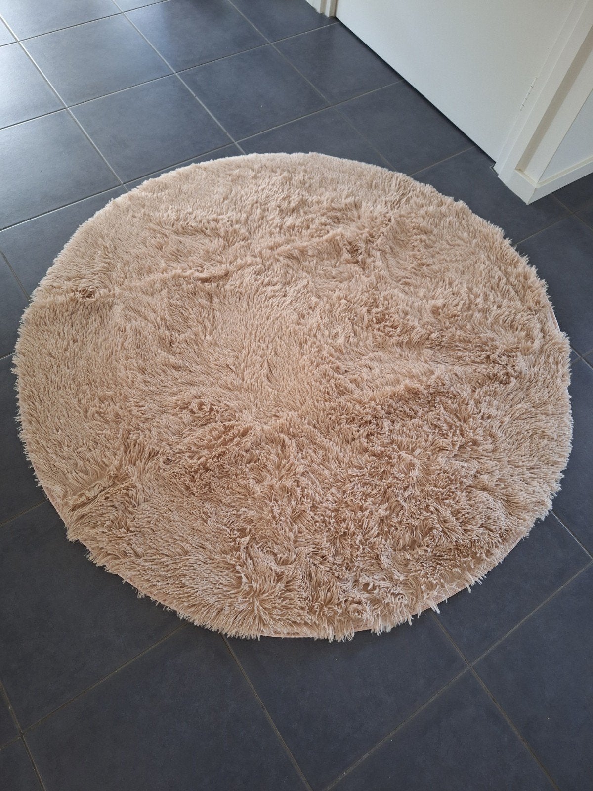VLOERKLEED nieuw!, Rond, Ophalen of Verzenden, Crème, 100 tot 150 cm