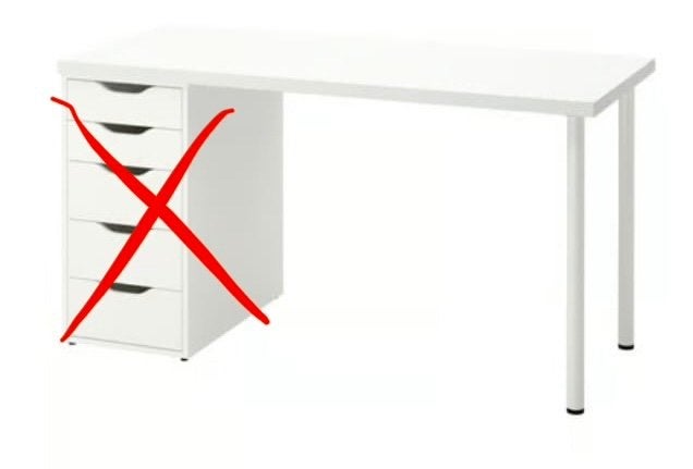 Lagkapten ikea bureaublad en poten, Huis en Inrichting, Bureaus, Ophalen, 120 cm, Schoolbureau, Zo goed als nieuw