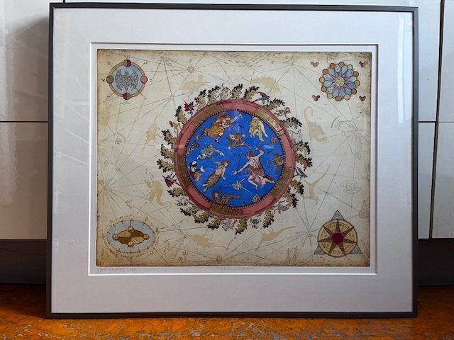 Magisch Universum 1998 (18/40) bladgoud – Gea Karhof, Antiek en Kunst, Mythologie, Ophalen of Verzenden, Origineel, 50 cm
