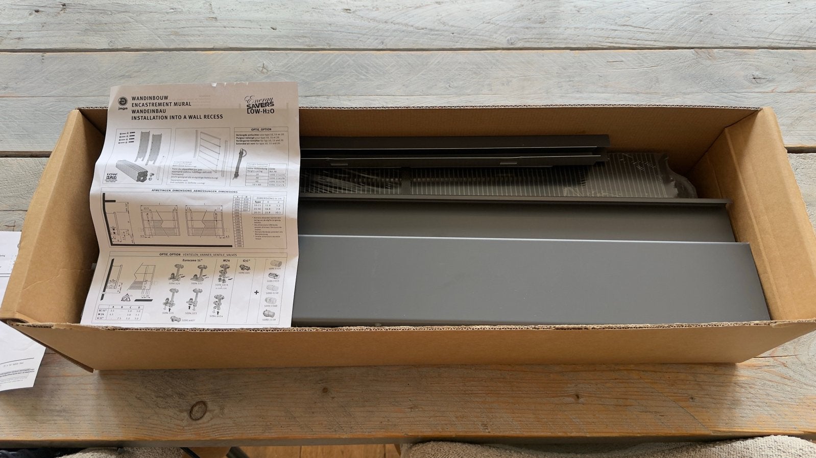 Jaga Strada Wandinbouw 70cm breed 40cm hoog type 11, Ophalen, 30 tot 80 cm, Hoog rendement (Hr), Radiator