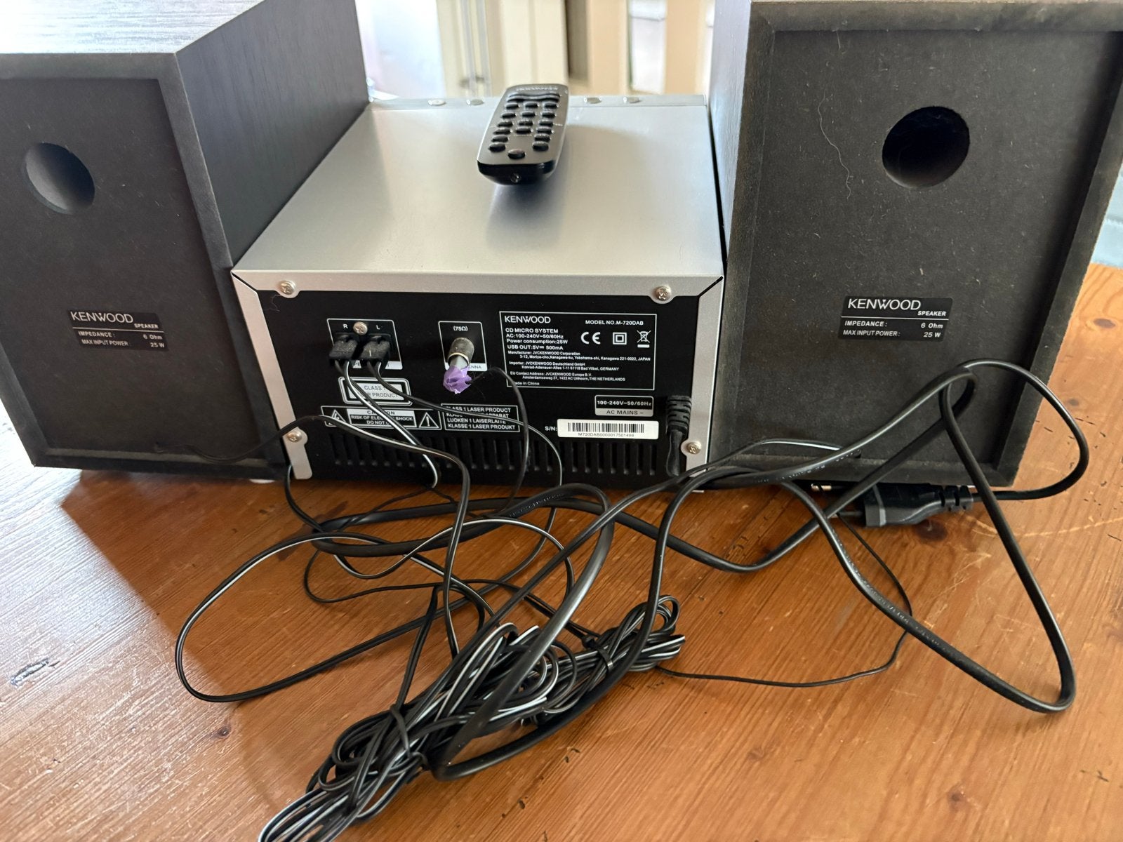 Kenwood M-720DAB Microset met DAB+, CD, Bluetooth en USB, Zo goed als nieuw, Microset, Cd-speler, Ophalen