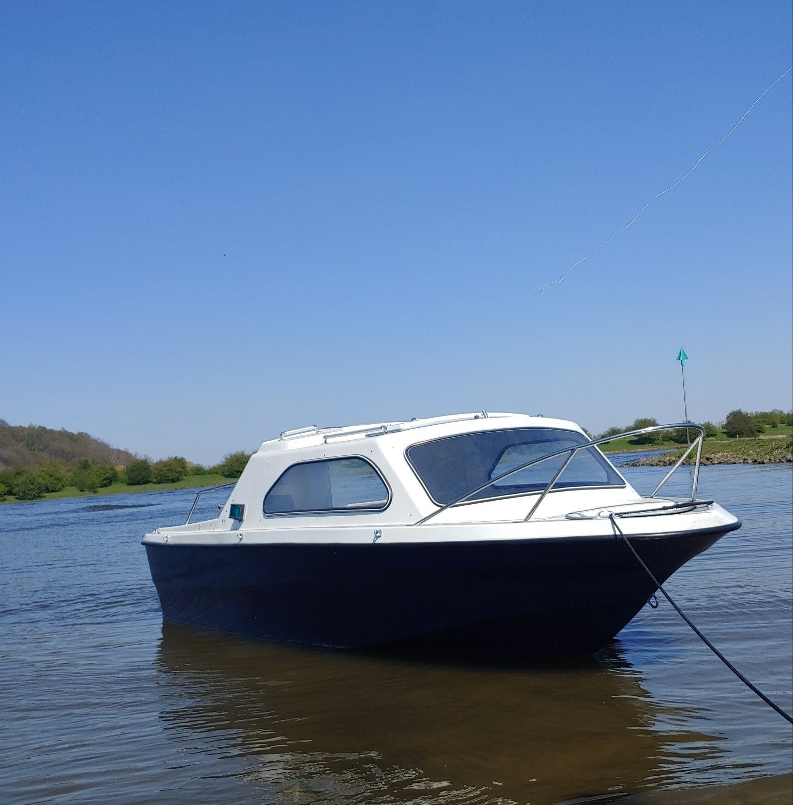 Shetland Family Four met 20pk buitenboordmotor en trailer, Gebruikt, Kajuitboot, Buitenboordmotor, 1.00 - 1.50 meter