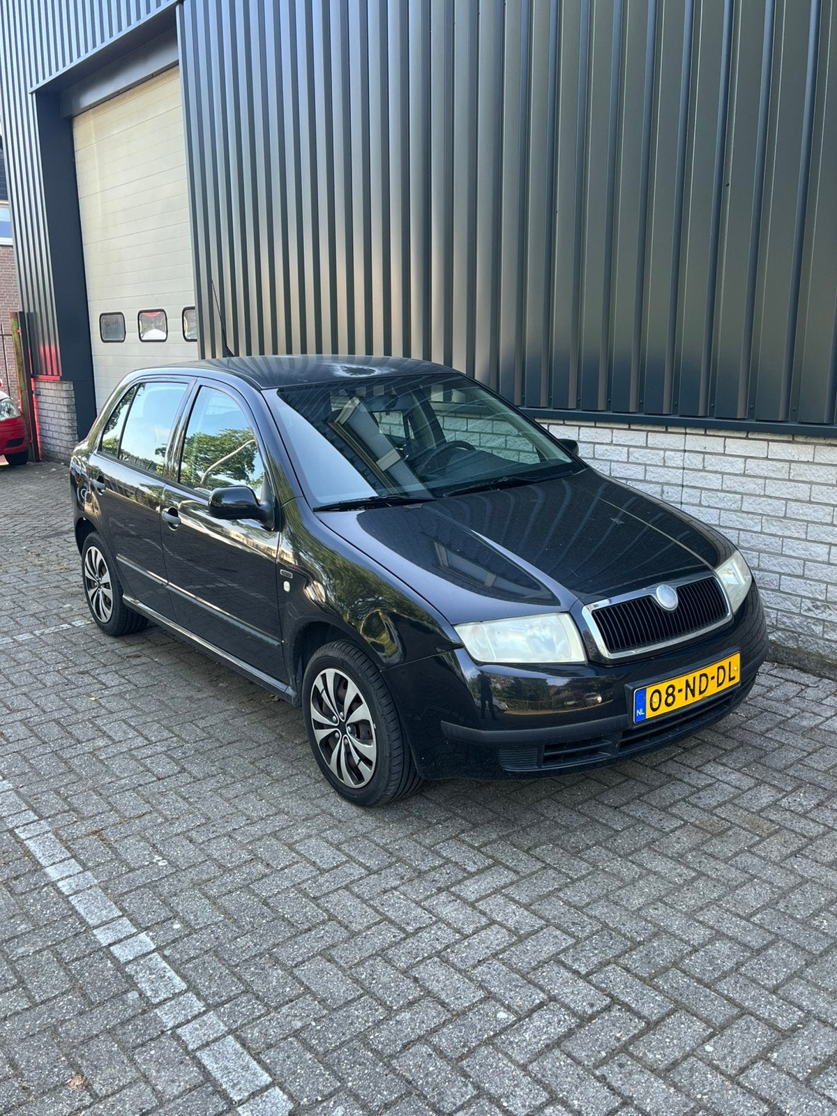 Skoda Fabia 1.4 55KW 2003 Zwart, Auto's, Skoda, Voorwielaandrijving, 74 pk, 4 cilinders, Zwart