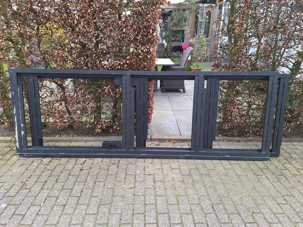 2 schuifpoorten, Tuin en Terras, Ophalen of Verzenden, Hout, Tuinhek