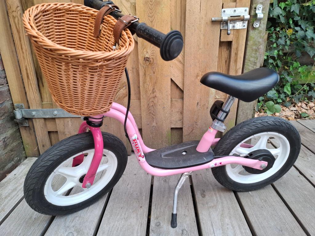 Roze Puky loopfiets met mandje., Ophalen, Loopfiets