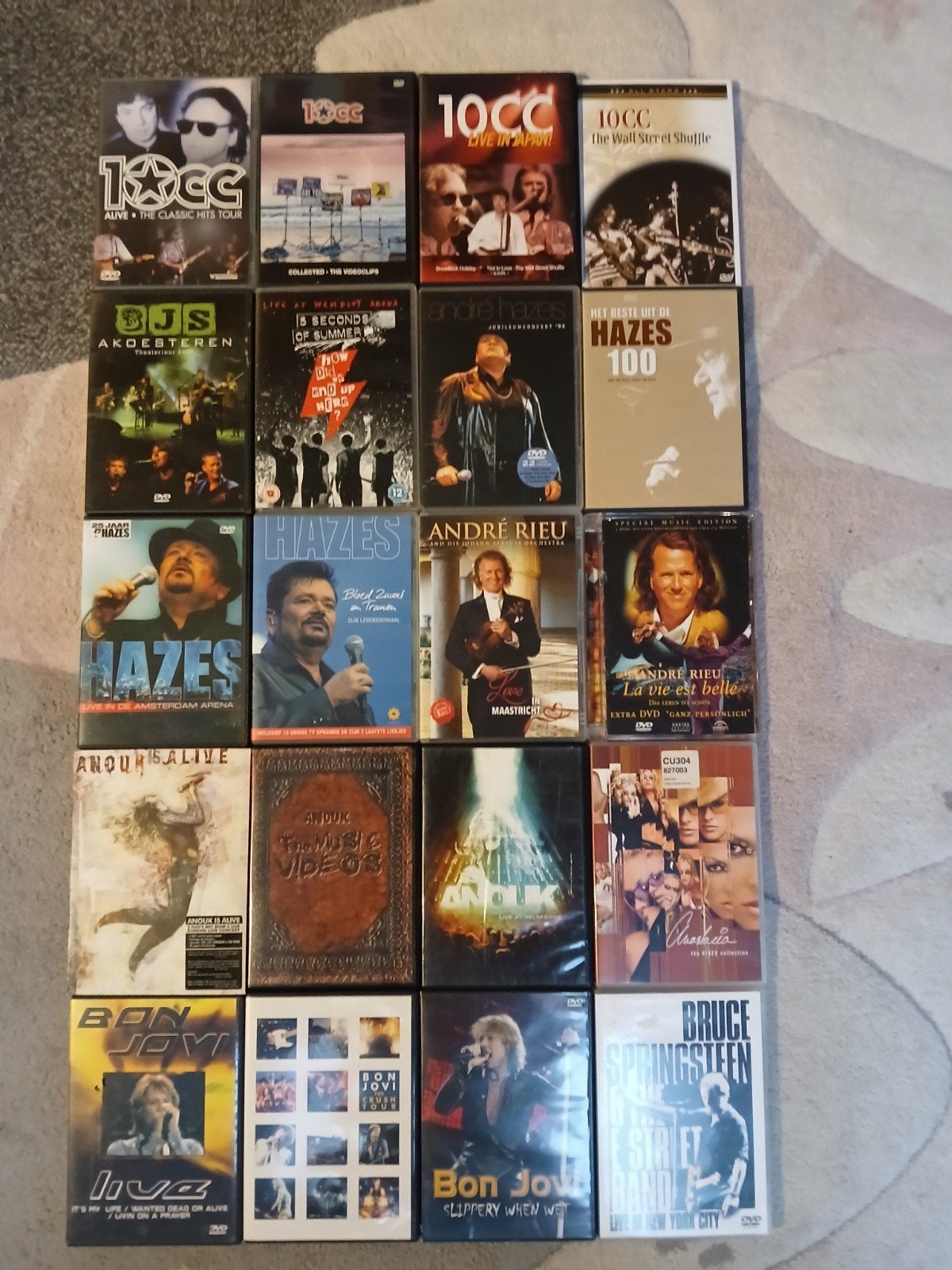 Grote verzameling originele muziek dvds, Alle leeftijden, Ophalen of Verzenden, Zo goed als nieuw