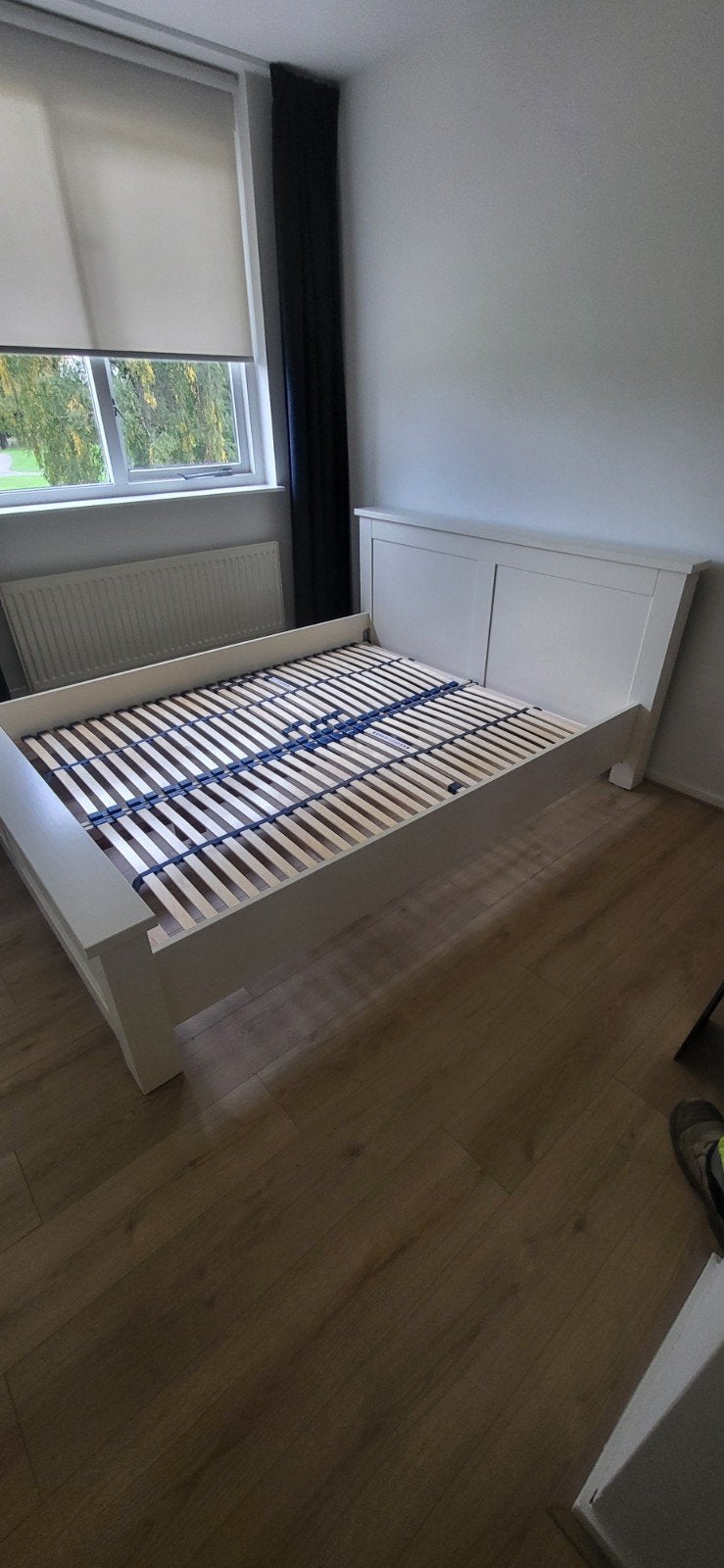 Tweepersoonsbed 160x200 cm met lattenbodems, Ophalen