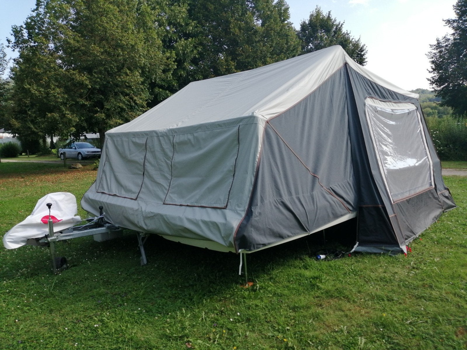 vouwwagen camplet north, Ophalen