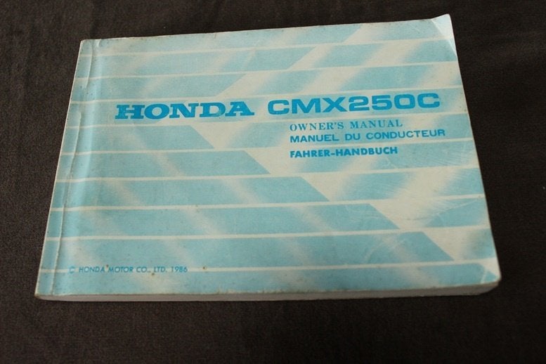 Honda CMX250 C rebel ? 1986 motorcycle owner's manual, Ophalen of Verzenden, Honda
