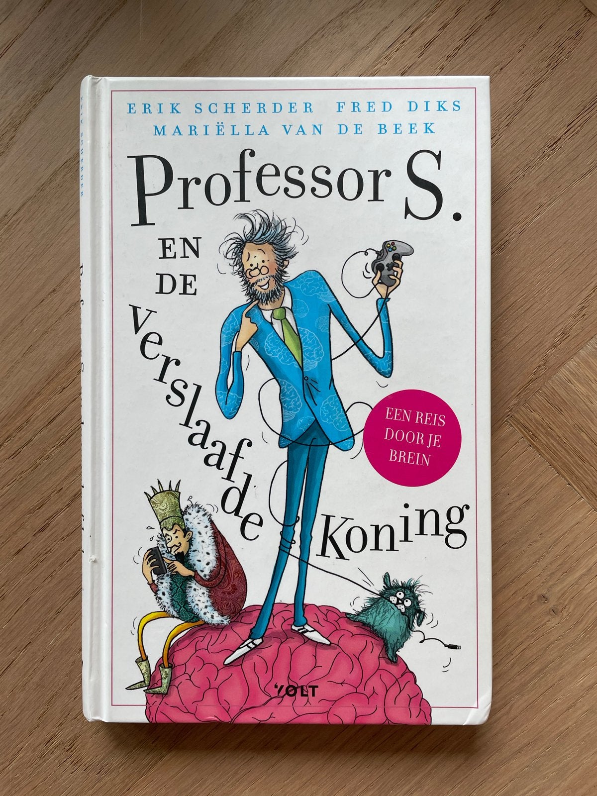 Professor S. en de Verslaafde Koning - Erik Scherder, Ophalen of Verzenden, Zo goed als nieuw, Fictie algemeen