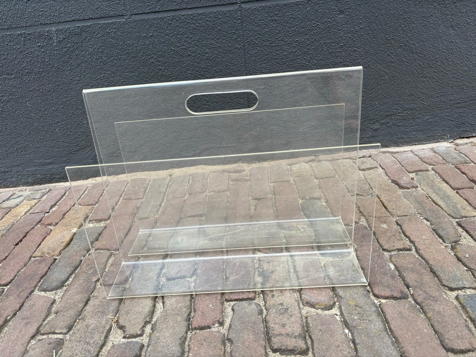 Vintage Plexiglas Lectuurbak - Modern Design, Ophalen, Met handvat, Gebruikt, Modern