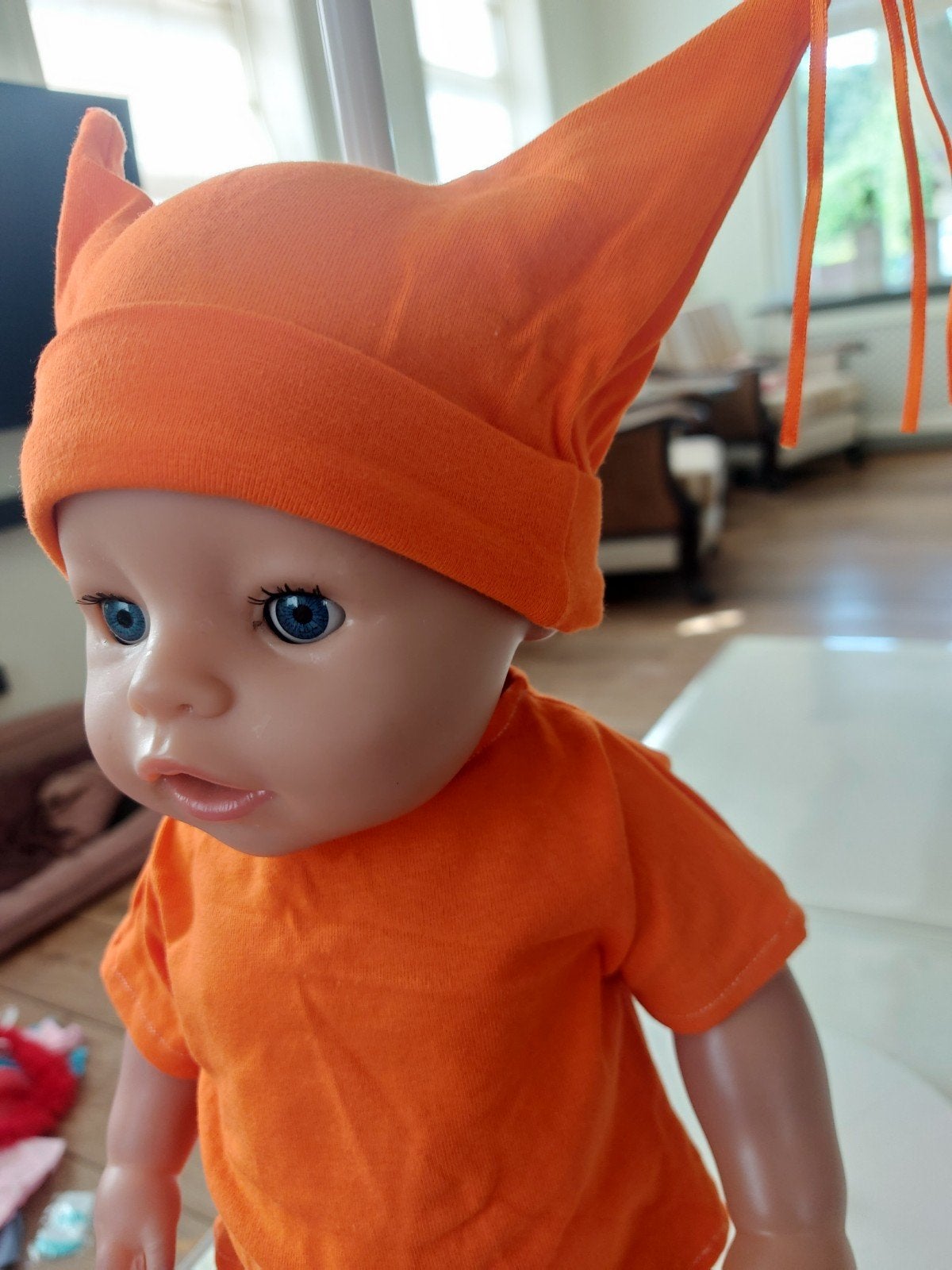 leuke oranje setje baby born pop 43cm, Kinderen en Baby's, Speelgoed | Poppen, Ophalen of Verzenden, Nieuw, Babypop