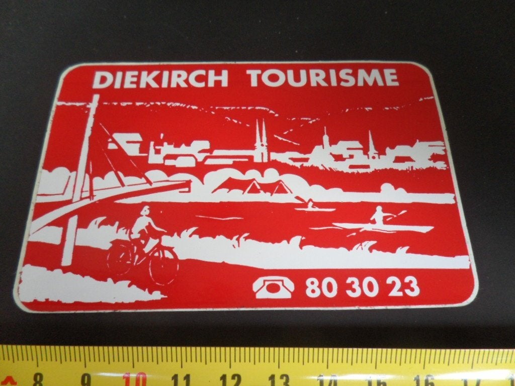 sticker Luxemburg  DIEKIRCH Tourisme, Ophalen, Zo goed als nieuw