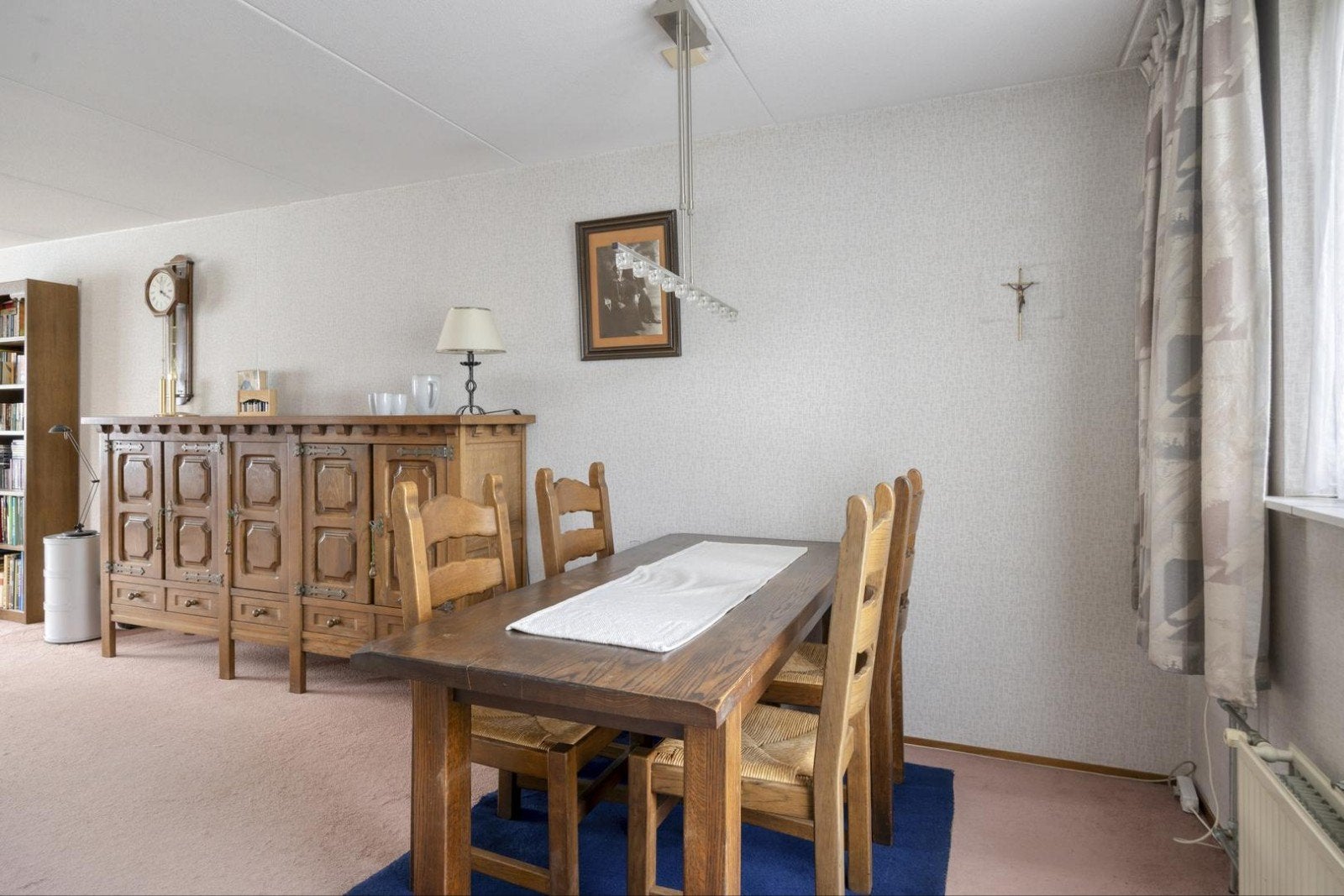 Compleet massief eiken interieur eetkamer, Ophalen