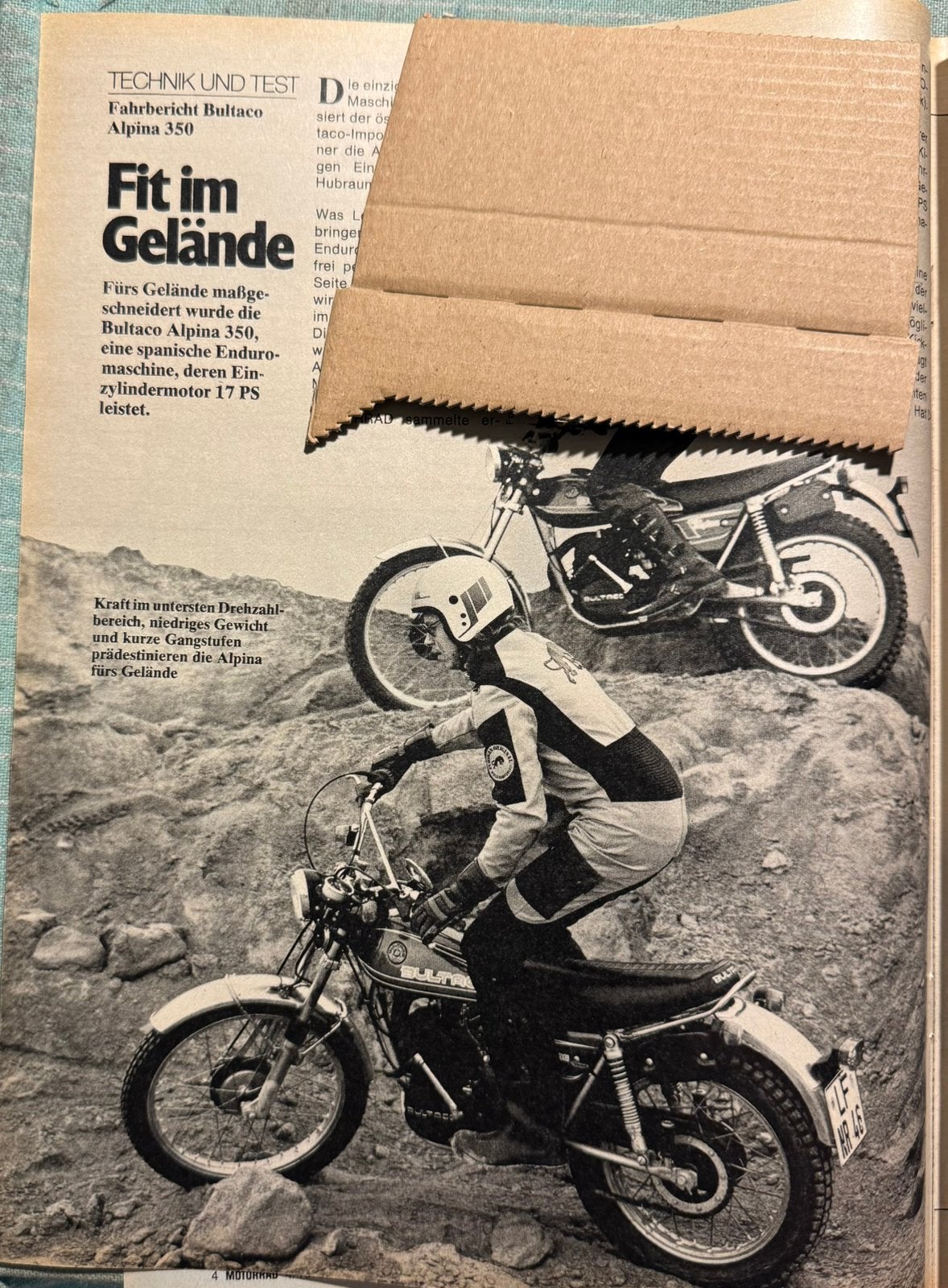 Verslag 1979 Bultaco Allina 350, Verzenden, Zo goed als nieuw, Auto's