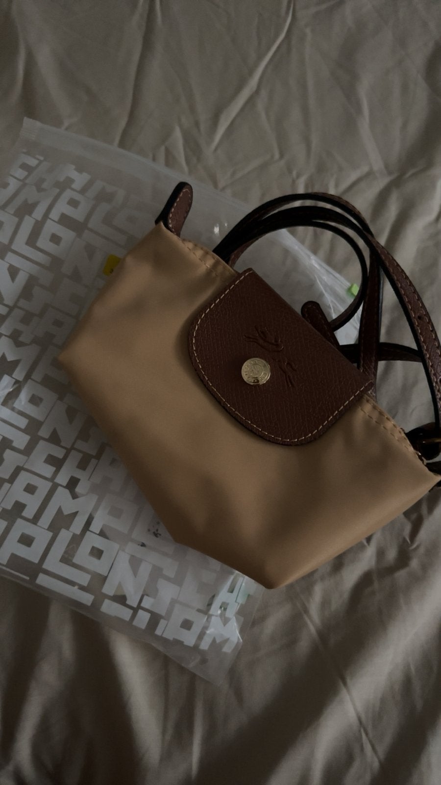 Longchamp tas, Sieraden, Tassen en Uiterlijk, Tassen | Damestassen, Ophalen, Nieuw, Beige, Handtas