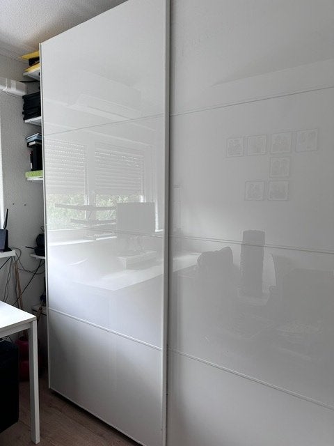 Ikea pax schuifdeuren hoogglans wit 2.00/2.36, Ophalen, Strak, 200 cm of meer, 150 tot 200 cm