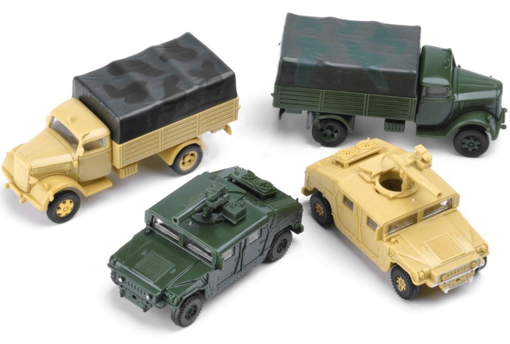 8x Militaire Auto's / Modelbouw Hummer Bus Oorlog Leger, Overige merken, 1:50 of kleiner, Auto, Verzenden