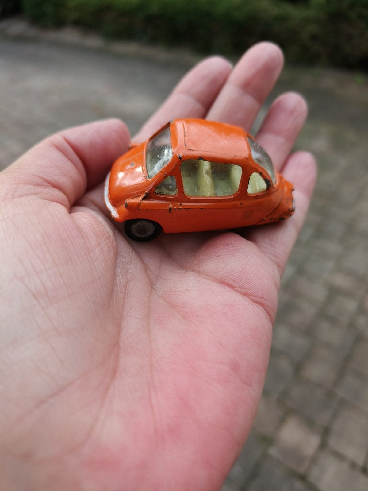 Corgi 233 Heinkel economy car, Hobby en Vrije tijd, Ophalen of Verzenden, Gebruikt, Auto
