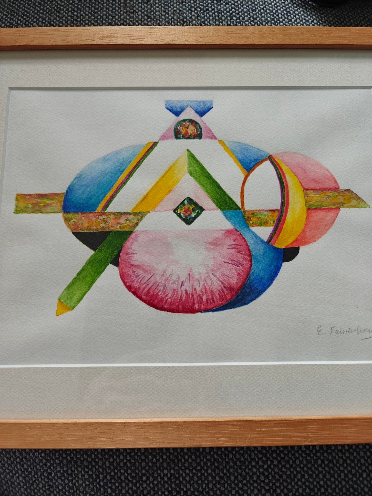 2 ingelijste aquarellen van E. Fahrenlenburg, Ophalen