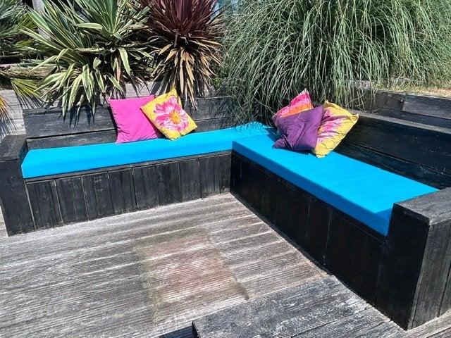 tuinkussens loungebank, Tuin en Terras, Tuinmeubel-accessoires, Ophalen, Zo goed als nieuw