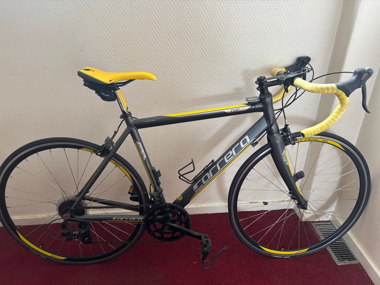 Carrera TDF Pro racefiets 6061 aluminium – carbon voorvork, Overige merken, Gebruikt, Aluminium, Ophalen of Verzenden