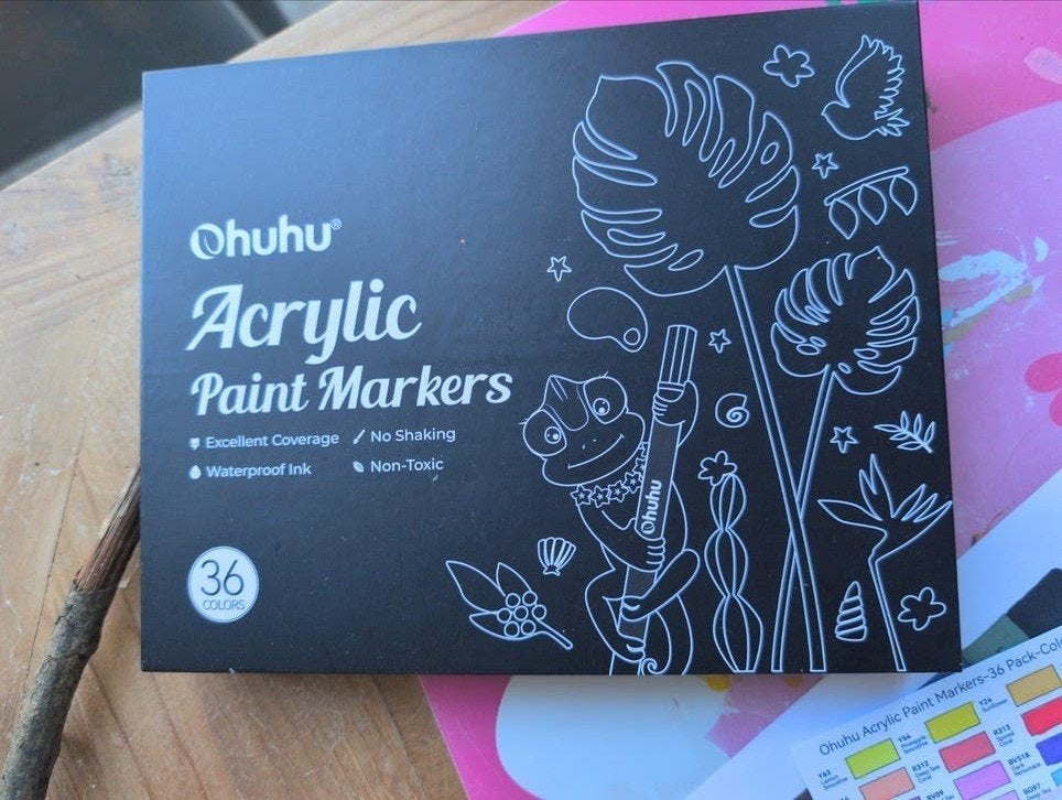 Nieuwe Ohuhu Acryl Markers Set - 36 kleuren, Ophalen of Verzenden, Nieuw, Potlood of Stift