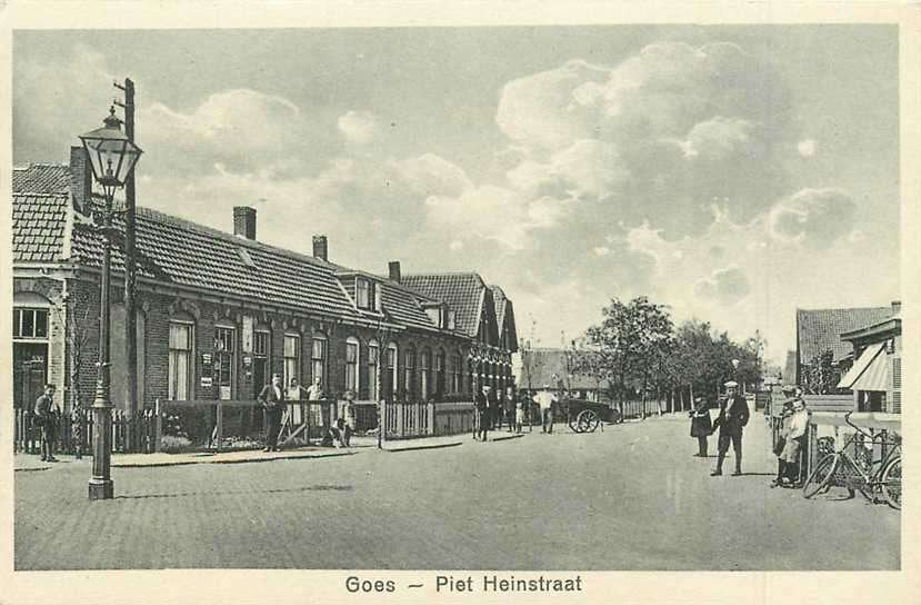 380-711-017 Goes Piet Heinstraat, Verzamelen, Ansichtkaarten | Nederland, Verzenden, Voor 1920, Zeeland