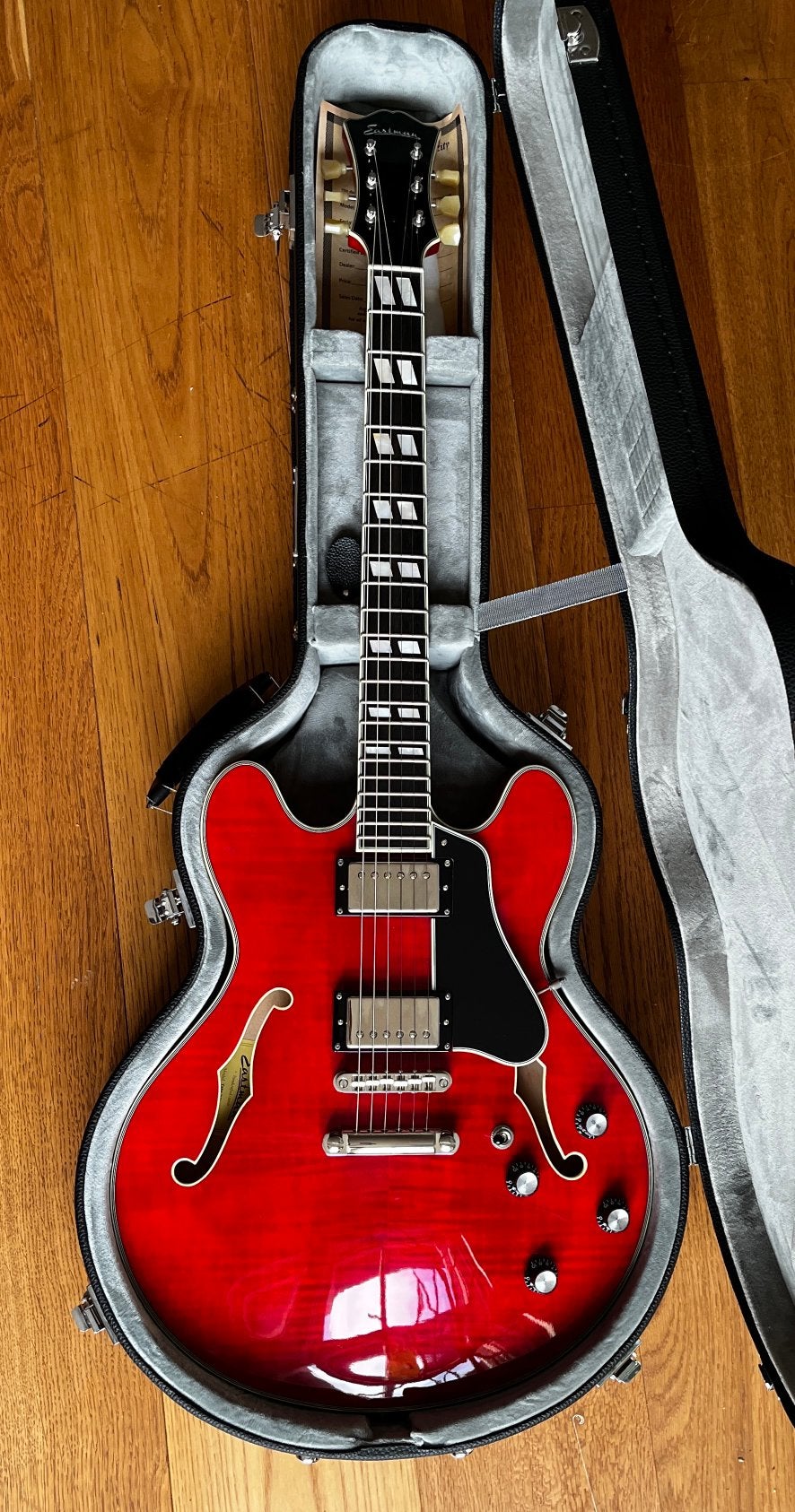 Eastman T486-RD in mint condition, Muziek en Instrumenten, Snaarinstrumenten | Gitaren | Elektrisch, Ophalen, Zo goed als nieuw