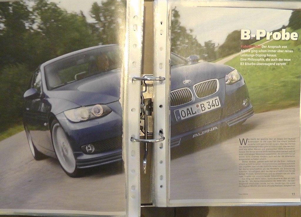 BMW B3 Alpina Sedan E90 Coupe E92 ? 13x autotest lezen, Ophalen, Gelezen, BMW