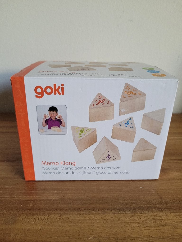 Houten Memo met Geluid, 12dlg. Goki Nieuw, Ophalen of Verzenden, Nieuw, Overige typen