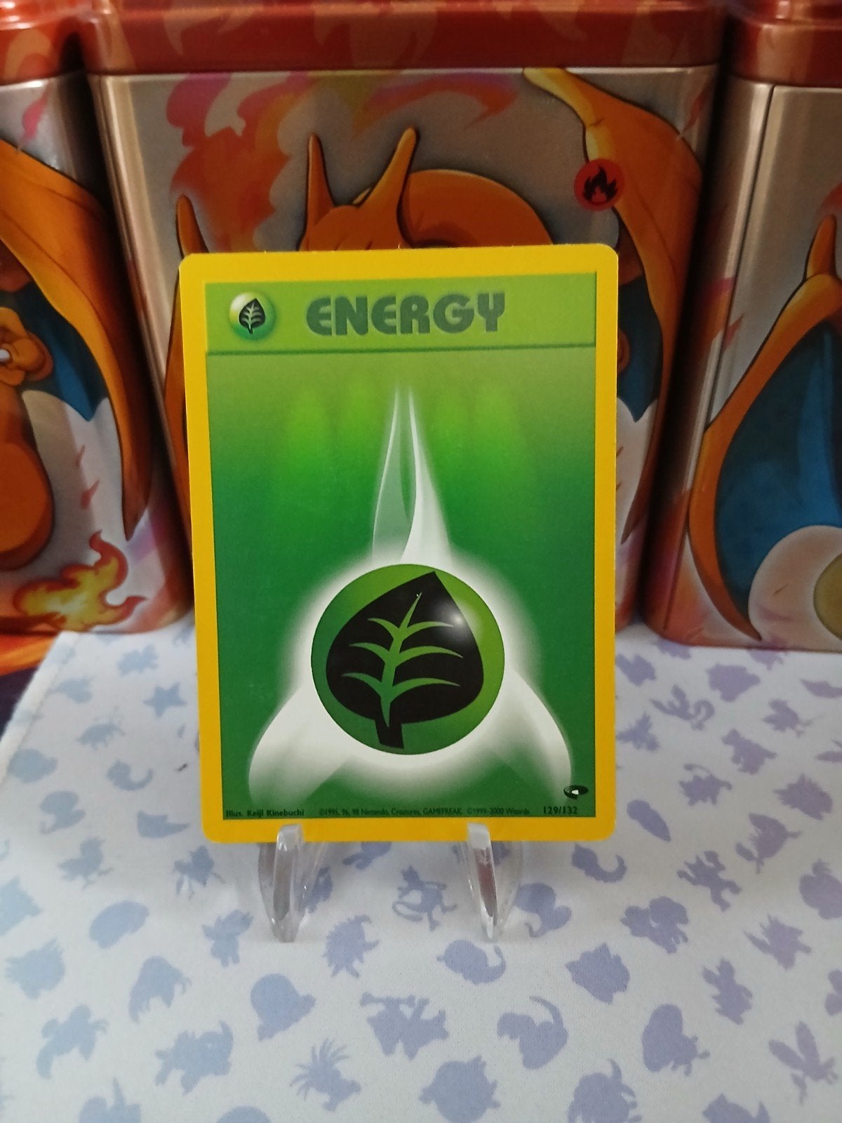 Pokémon TCG Gras Energie Kaart 129/132 gym challenge, Ophalen of Verzenden, Gebruikt, Losse kaart
