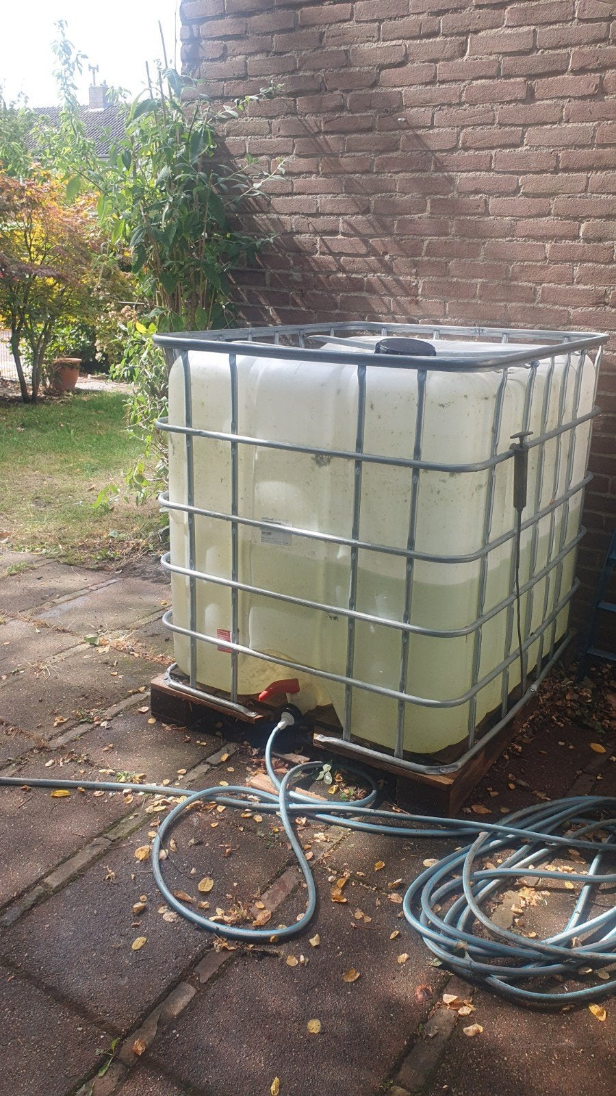 IBC container watertank - 1000 liter, Ophalen of Verzenden, Gebruikt