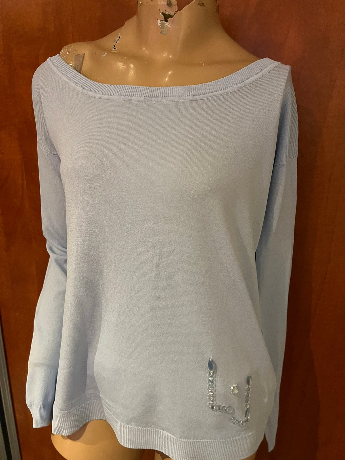 LIU JO truitje met kralen maat S origineel zgan, Kleding | Dames, Liu Jo, Beige, Ophalen of Verzenden, Zo goed als nieuw