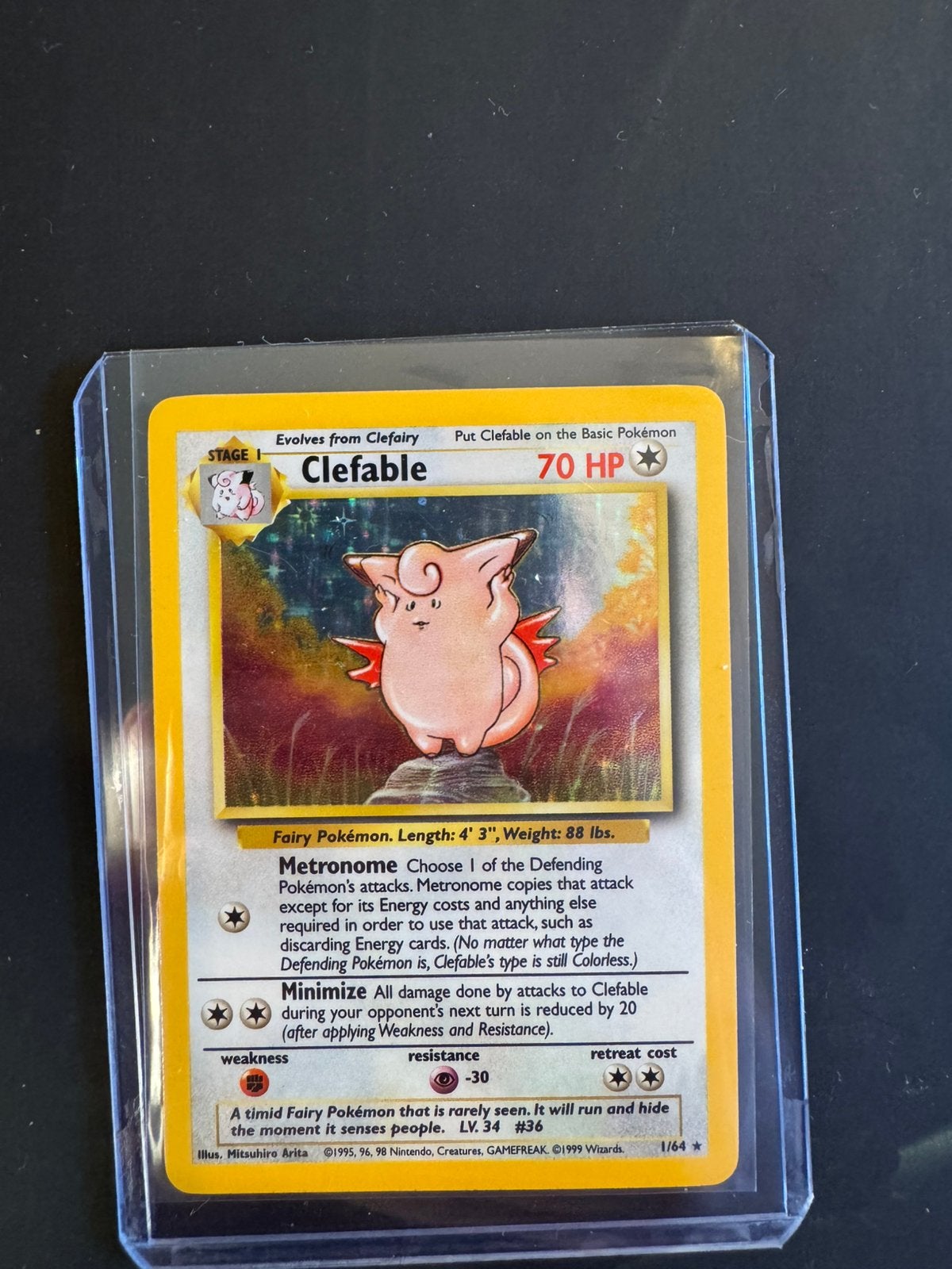 Clefable 1/64 jungle misprint, Hobby en Vrije tijd, Ophalen of Verzenden, Zo goed als nieuw