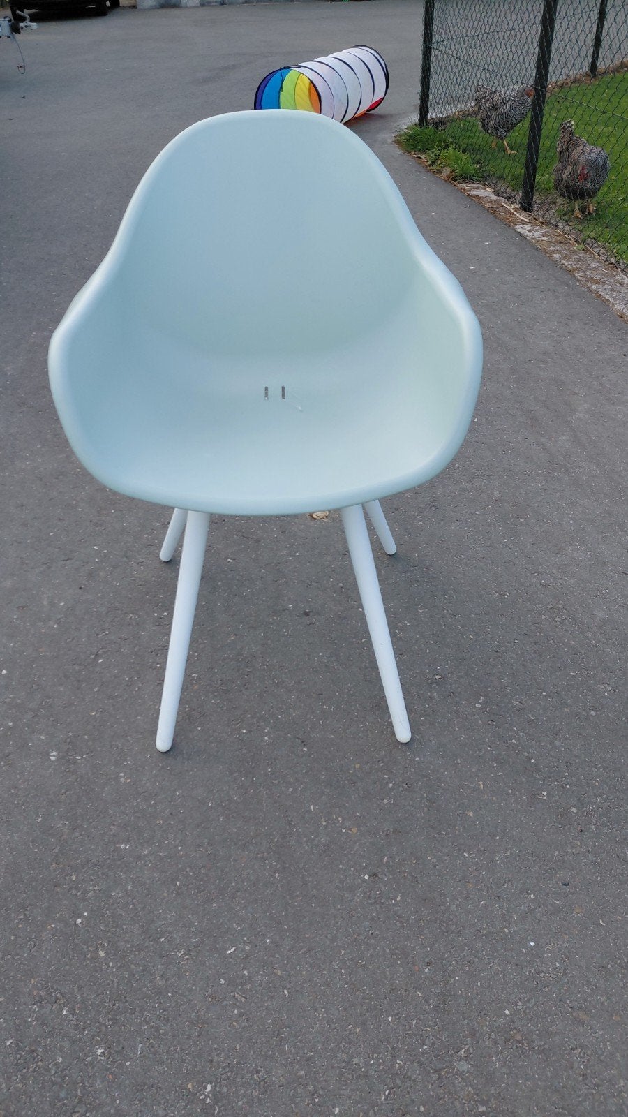 12 Nieuwe Tuinstoelen Pistache met Witte Aluminium Poten, Tuin en Terras, Ophalen of Verzenden, Nieuw, Aluminium