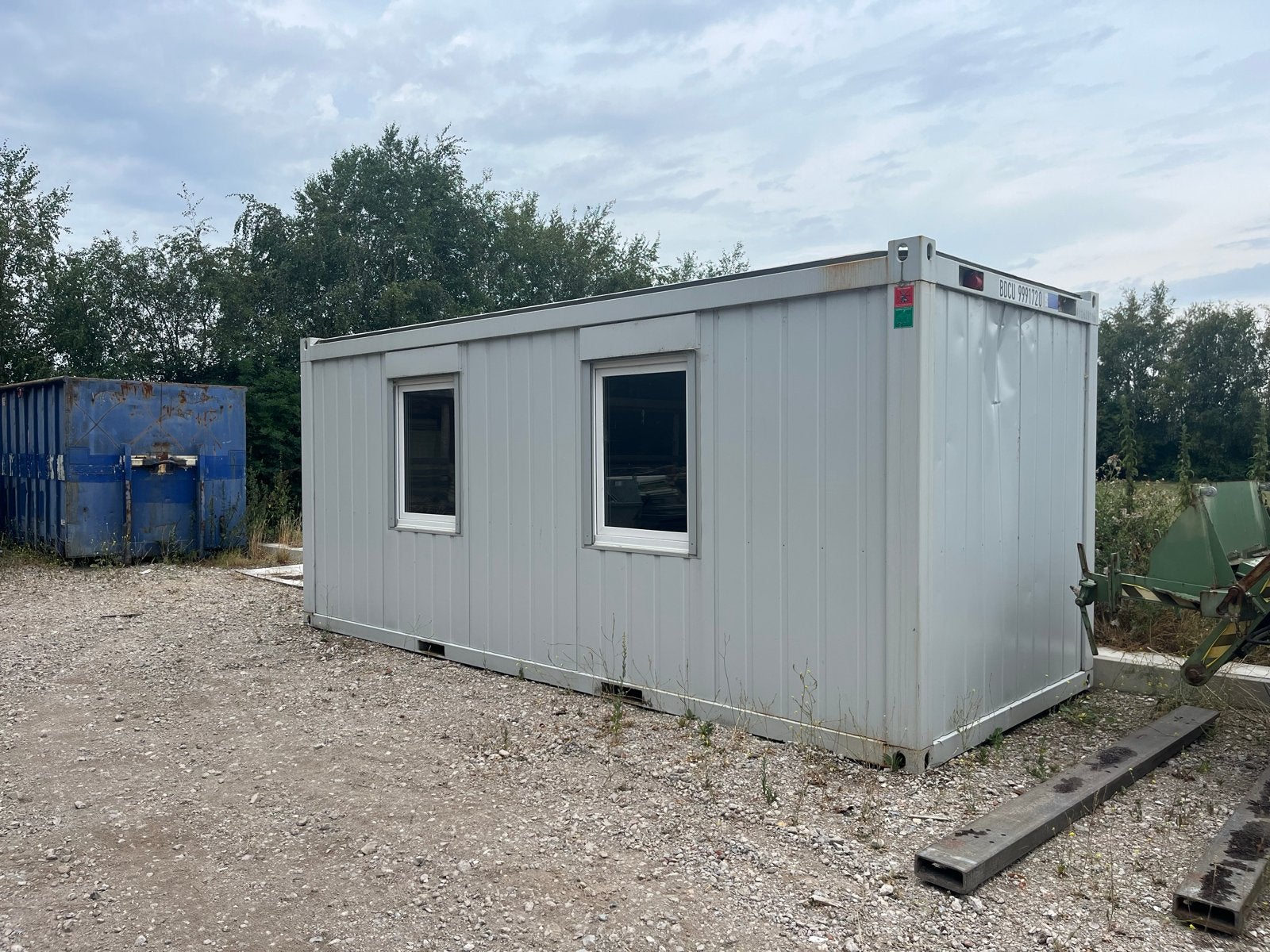 Kantoorunit / Werkplek Container met Ramen en Deur, Ophalen, Gebruikt